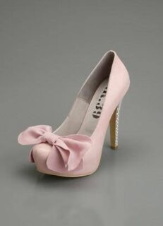 pink wedding shoes
