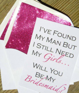 be my bridesmaid card