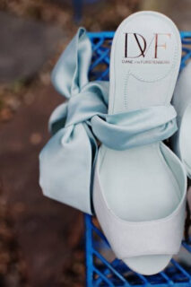 blue shoes from diane von furstenberg