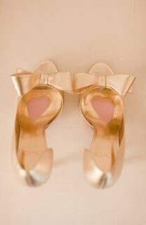 golden wedding shoes