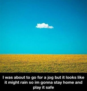 to go running or not