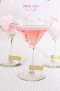 cotton candy pink cocktail