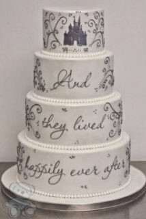 happily ever after wedding cake