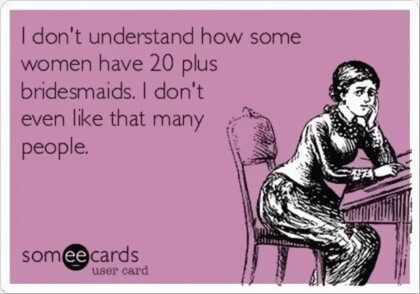 funny bridesmaids ecard