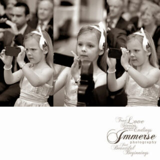 flower girls at wedding