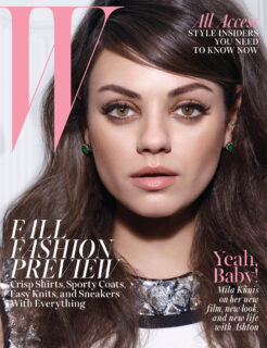 Mila Kunis on the cover of W Magazine