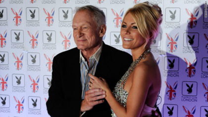 Hugh Hefner and Crystal Harris