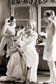 Wedding cowboy boots