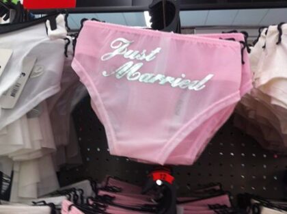 Just married underwear