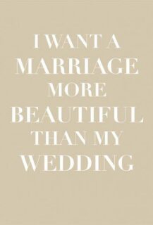 Marriage more beautiful than my wedding