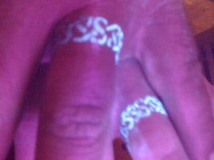 Tattooed wedding rings