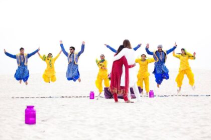 Bollywood inspired wedding proposal