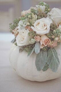 Pumpkin vase for flowers