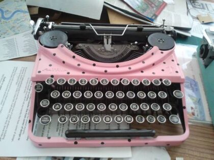 Vintage typewriter - wedding guest book
