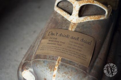 Don't drink and drive sign