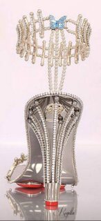 wedding shoes with a lot of bling