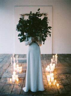 peek-a-boo bridal shot