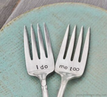 vintage wedding forks