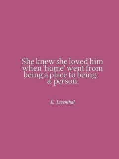 When home turns inot a person