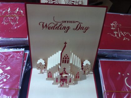 3D wedding card