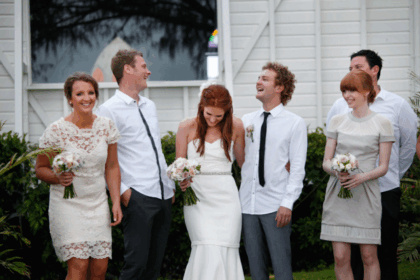 groom and wedding party. Image: Port Douglas Wedding Photography||Wedding photos by Pierre Mardaga
