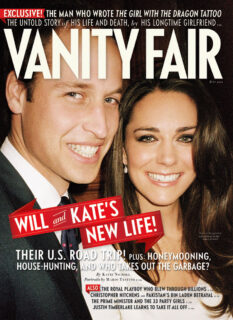 Vanity Fair's June 2011 cover featuring Kate and William||