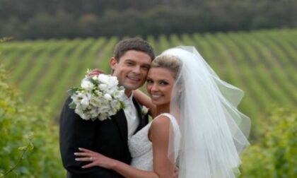 Brodie Harper and Heath Meldrum as newlyweds|