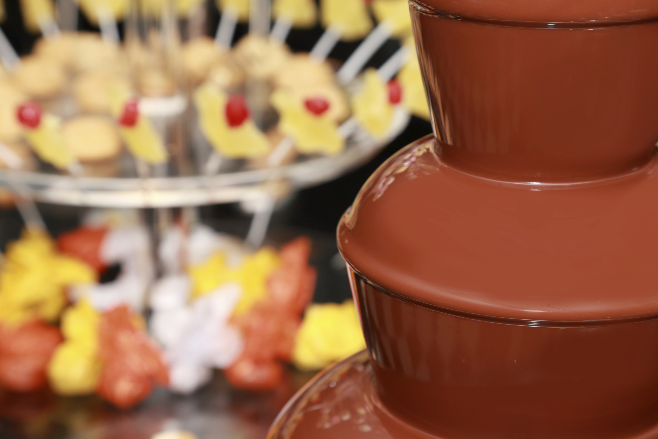 Hiring a wedding chocolate fountain