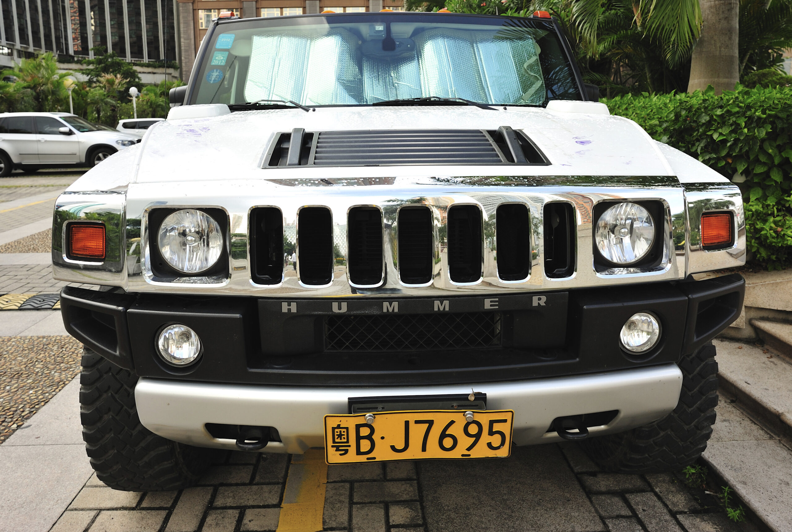 A stretch hummer limousine – the ultimate wedding luxury