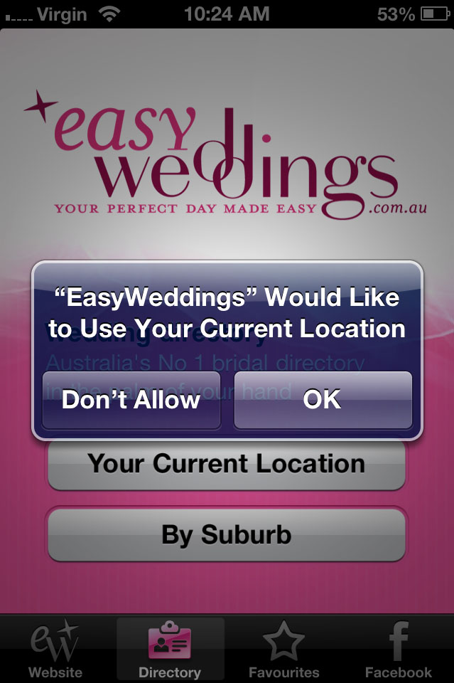 Easy Weddings app update