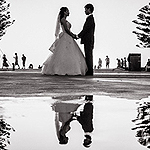 Reflections: Black and White wedding photography that sizzles
