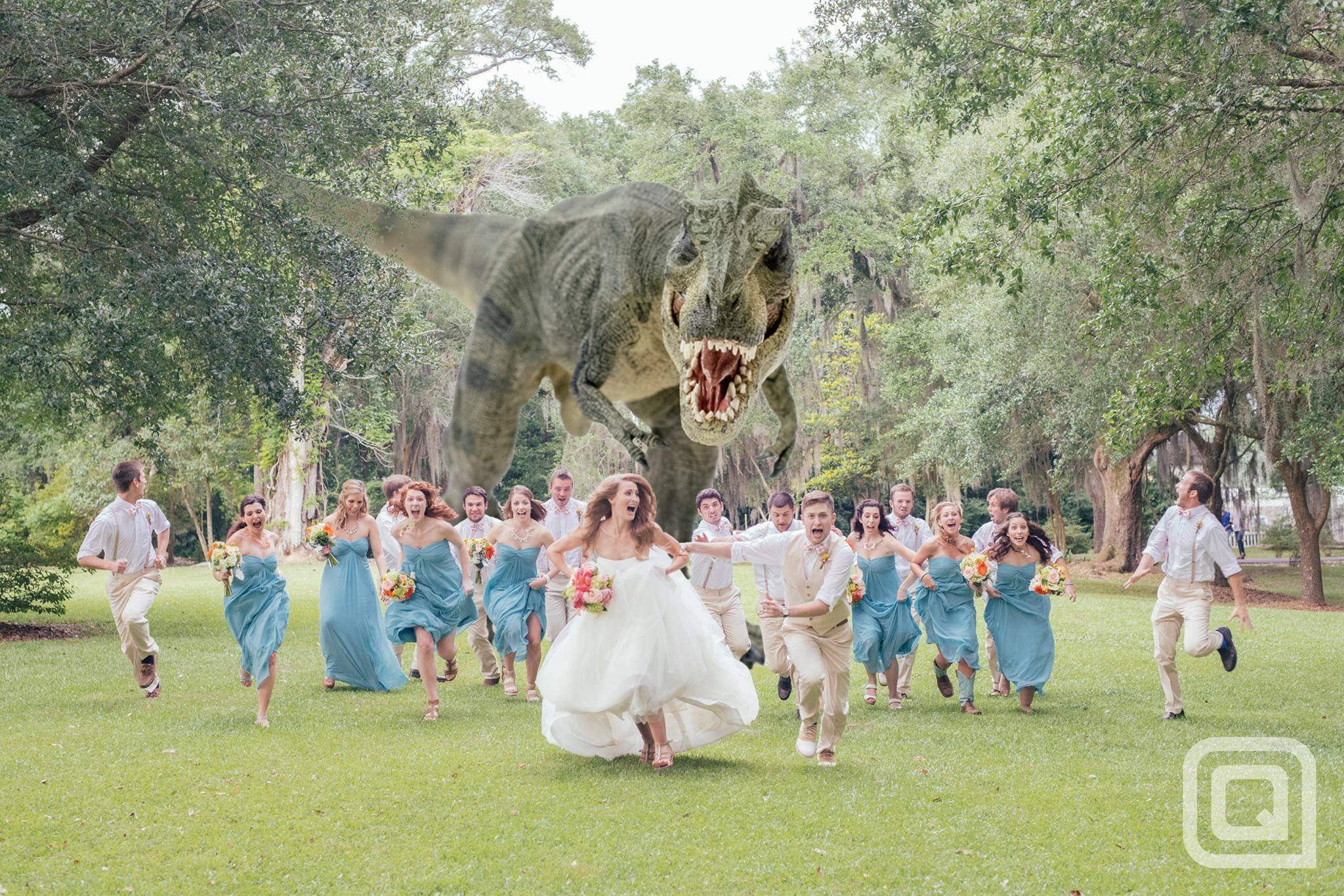 Quinn's roar-some T-rex photo shoot