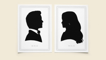 Guess the celebrity wedding silhouette
