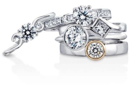 Gold is hardly your only choice of metal when it comes to your wedding rings.|A palladium ring with white sapphires|Titanium wedding ring|Titanium wedding band with cubic zirconia|Silver wedding band / silver wedding ring|Gold wedding band / gold wedding ring|rose gold wedding ring|