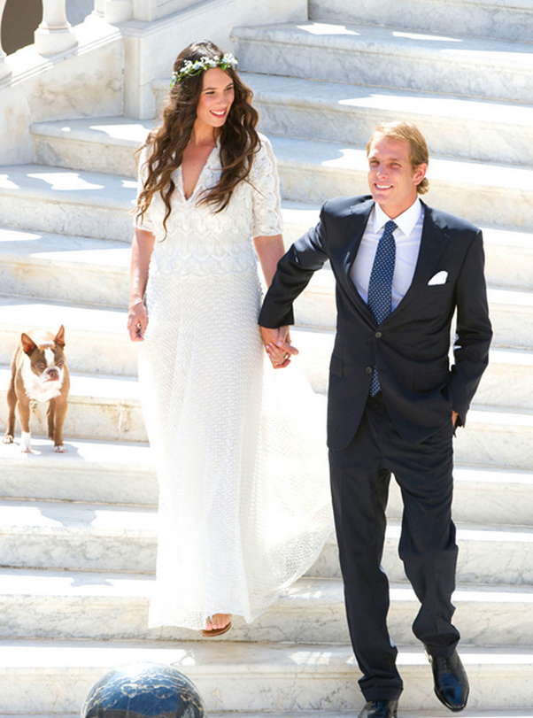 A crown of flowers for Monaco's new princess