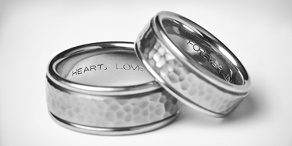 Words from the heart: 10 ideas for engraving your wedding rings