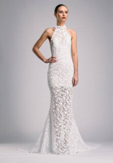 handmade wedding gown by suzanne harward|