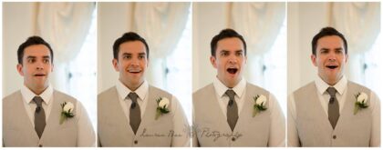 Awesome groom reaction|