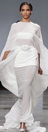 Stephane Rolland white flowing gown