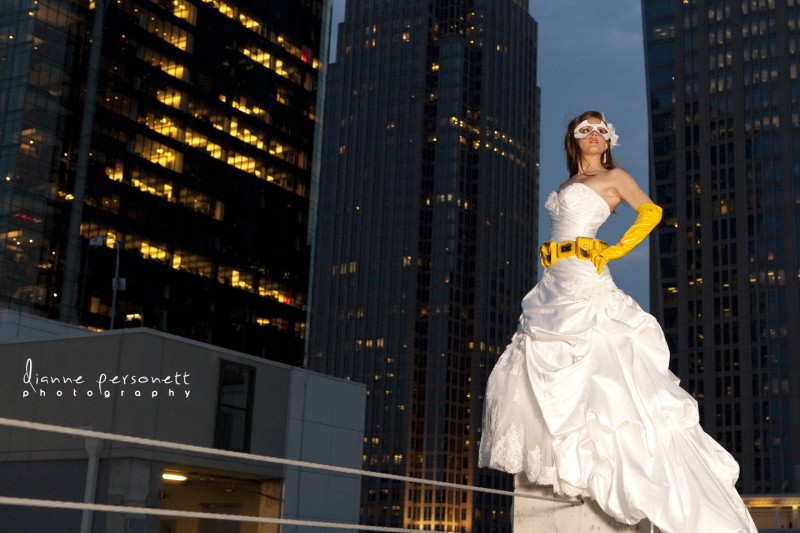Seth and Laura’s comic book-themed wedding
