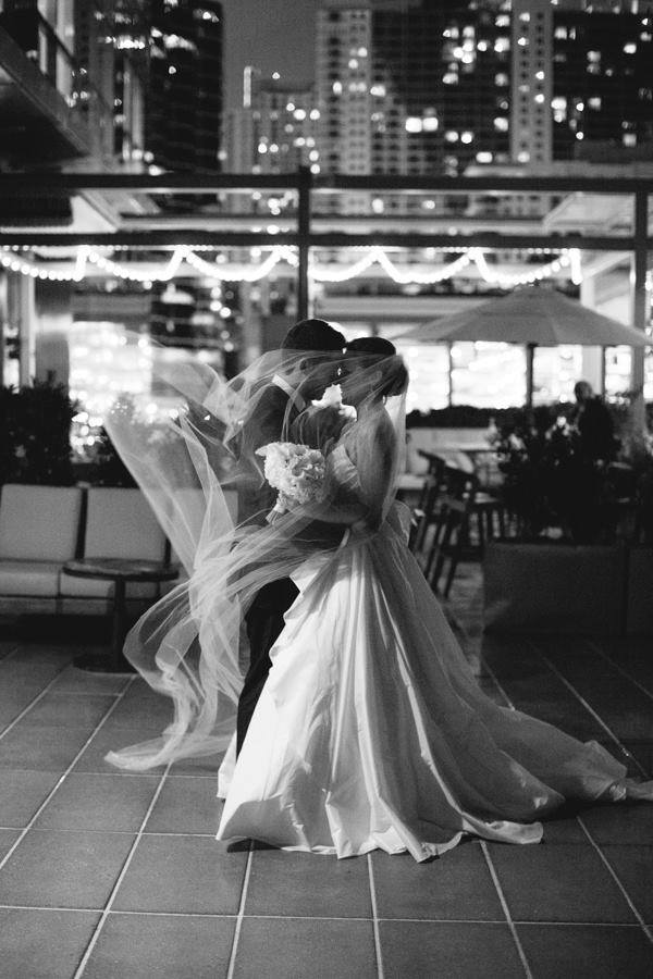 Stunning: Windswept bride and her groom’s intimate moment