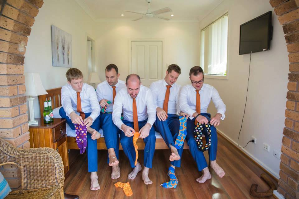 Grooms like colours too!