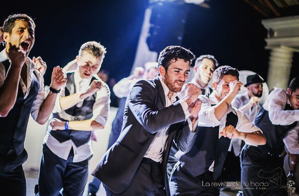 So, this is what happens when your groomsmen are professional dancers…