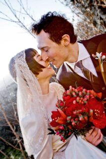 Christmas bride by the Christmas tree|Christmas wedding