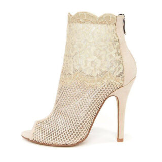 nude mash lace shoes|
