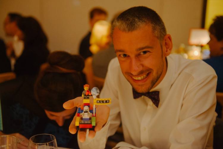 Cute wedding details for lego fans