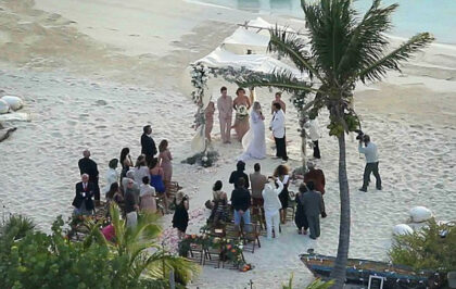 A view from above as Johnny and Amber take their vows. Image: People Magazine via Splash News.|Johnny Depp's wedding. Image: People Magazine via Splash News.|A view from above as Johnny and Amber take their vows. Image: People Magazine via Splash News.