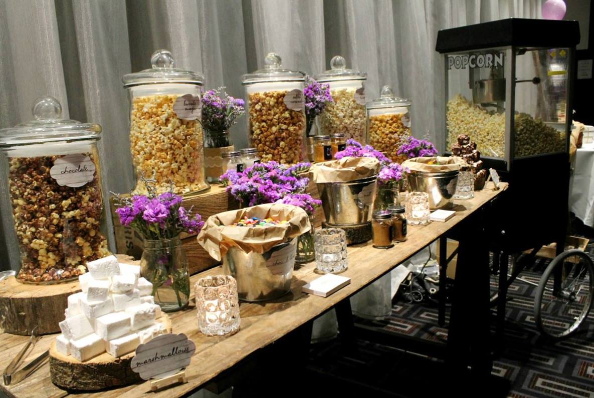 I love this idea, POPCORN BUFFETS!