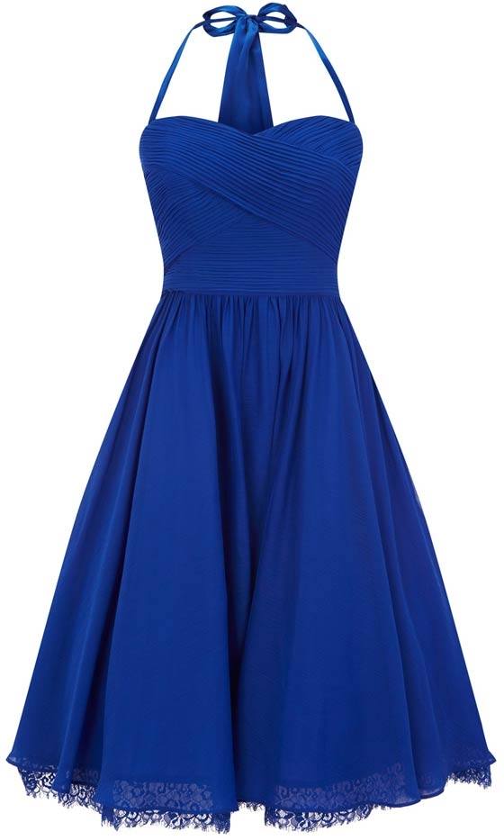 Fun & flirty in cobalt blue