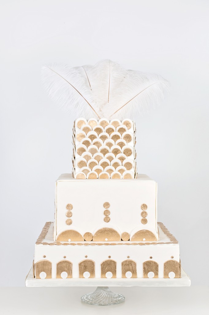 10 art deco inspired wedding cakes